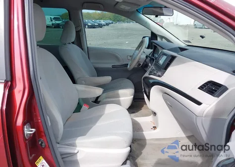 2012 Toyota Sienna Base V6 7 Passenger from USA, damaged, VIN 5TDZK3DCTC5197463